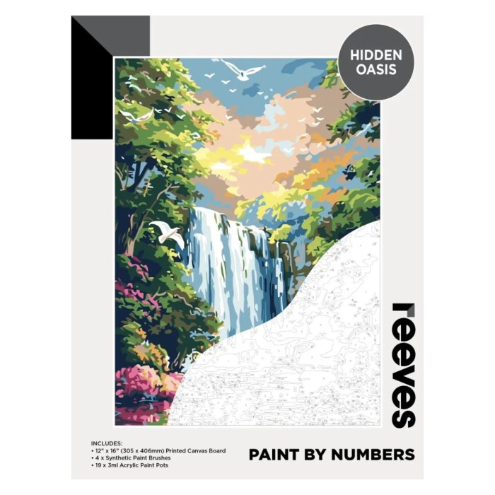 Reeves Paint By Numbers Hidden Oasis