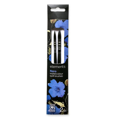 2pk Nero Quill Watercolour Brush Elements