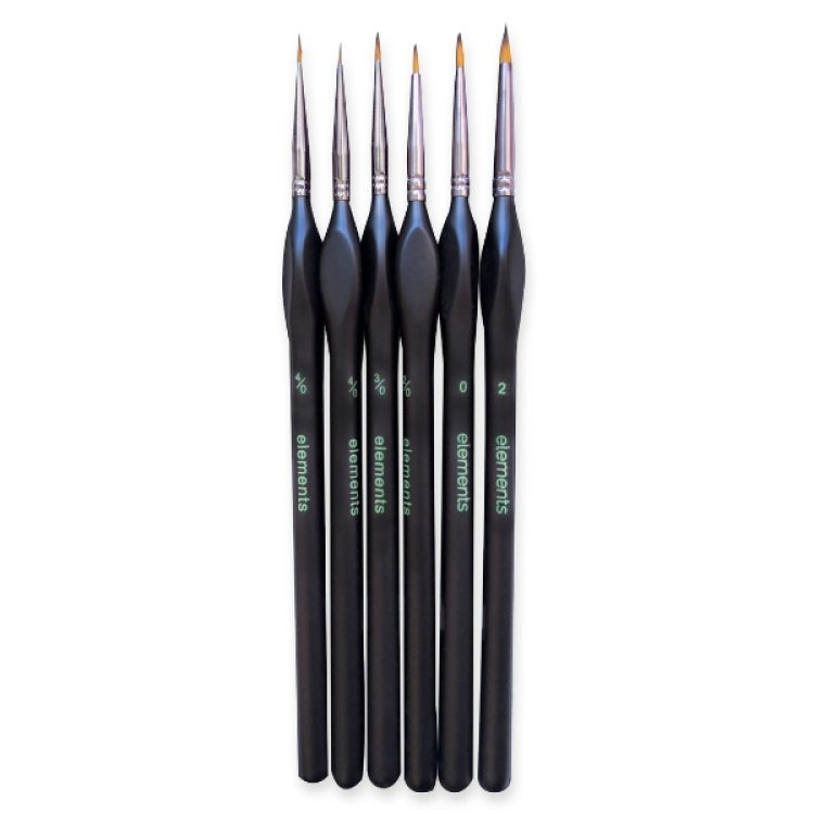 6pk Miniture Detail Paint Brush