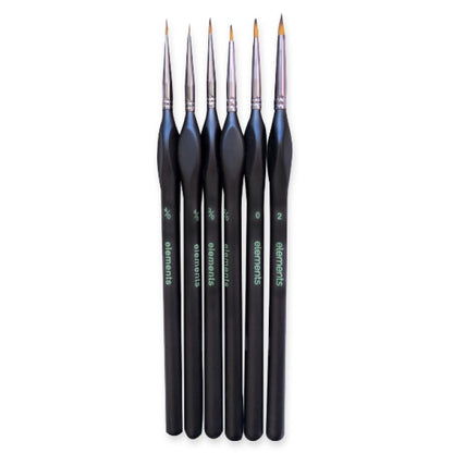 6pk Miniture Detail Paint Brush
