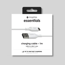 Morphie 1m Charging Cable White USB-A to USB-C