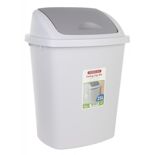 Swing Bin 25lt Grey