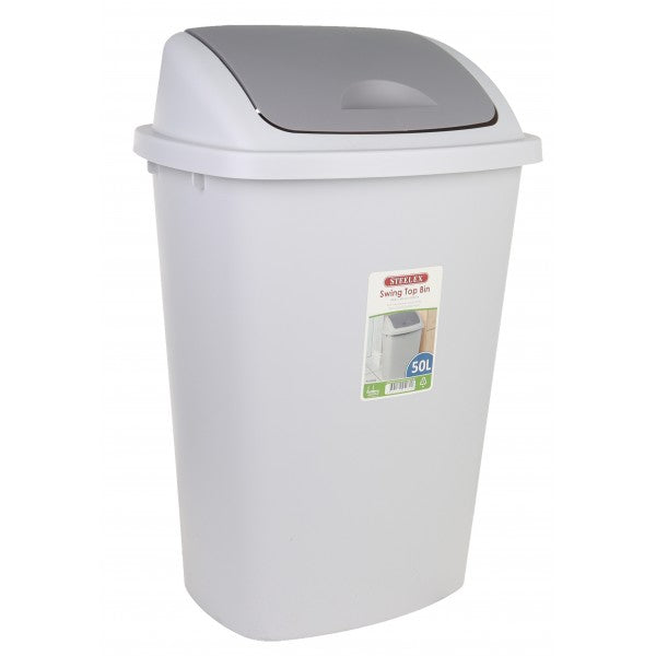 Swing Bin 50lt Grey