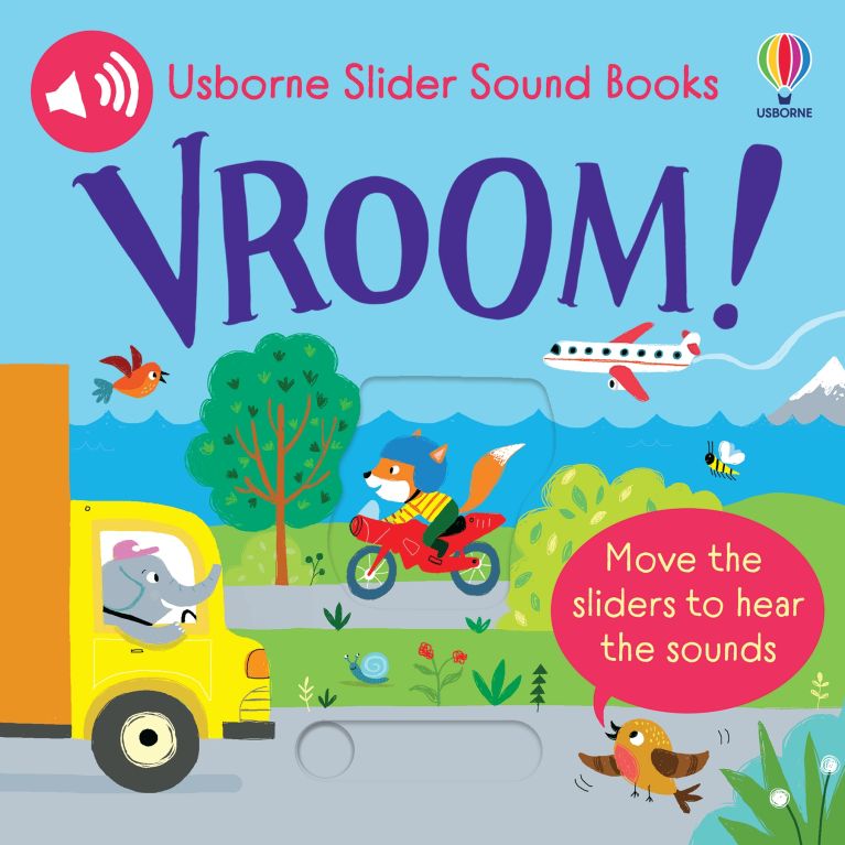 Usborne Vroom! Vehicle Slider Sounds Book