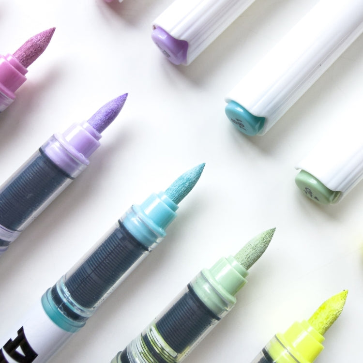 Artifex Brush Acrylic Markers Pastels 12pk