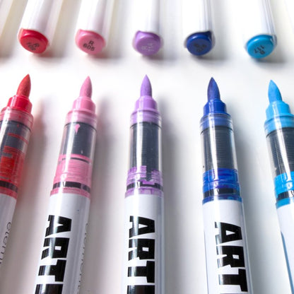 Artifex Brush Acrylic Markers Basic Colours 12 Pack