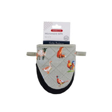 Microwave Oven Mitt 2pc Set Farm Friends