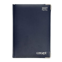 2027 A5 Diary Page A Day Navy