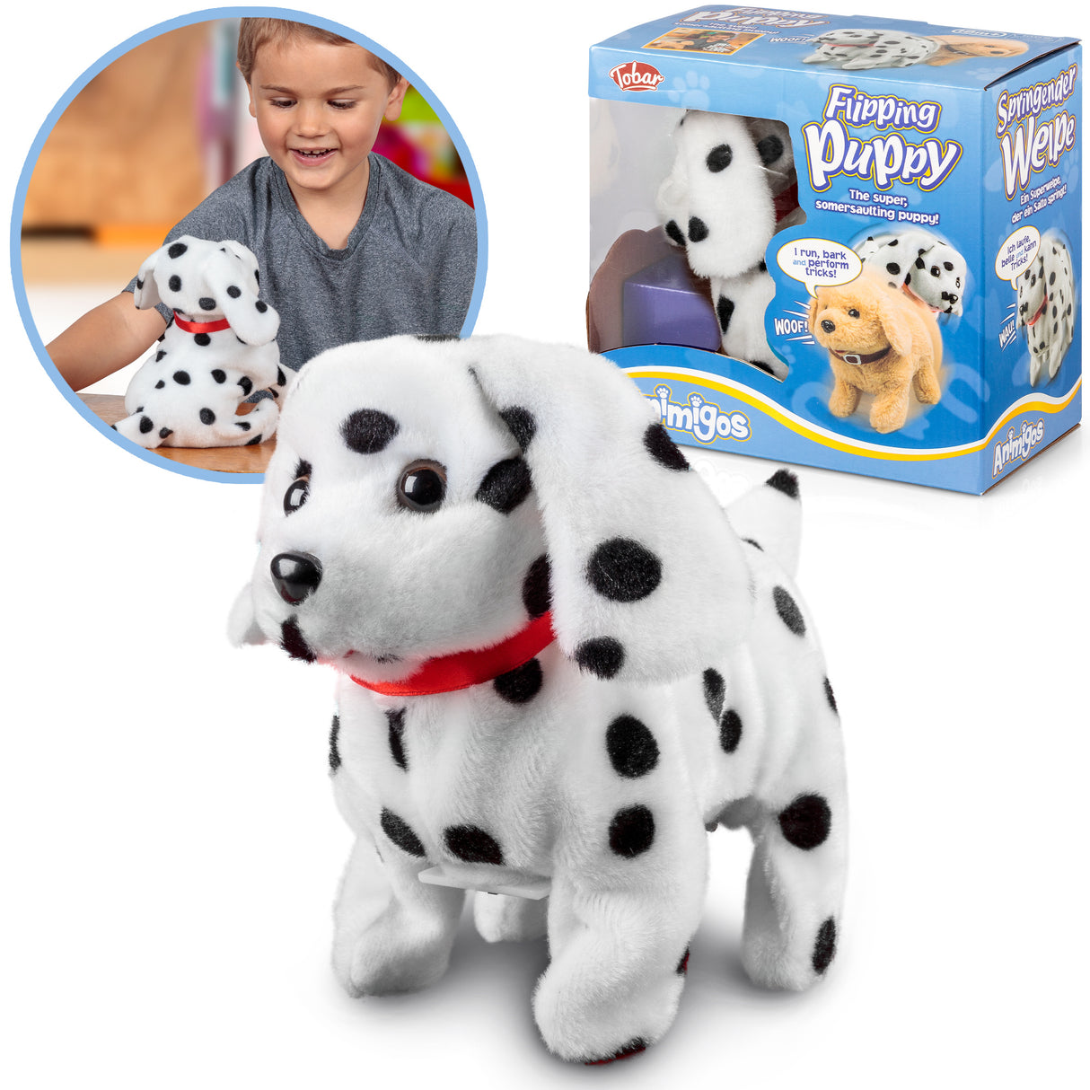 Animigos Flipping Dalmatian Puppy