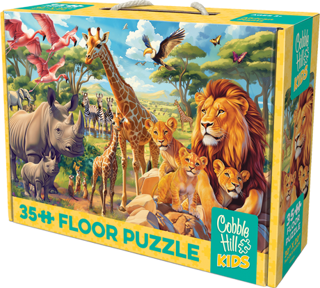 Cobble Hill African Plains 35pce Floor Puzzle