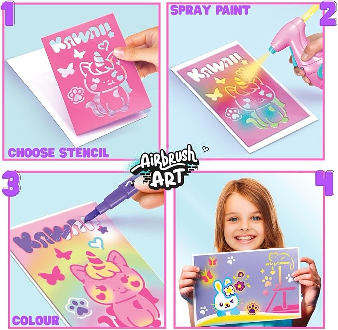 Airbrush Art Kawaii Poster Kit
