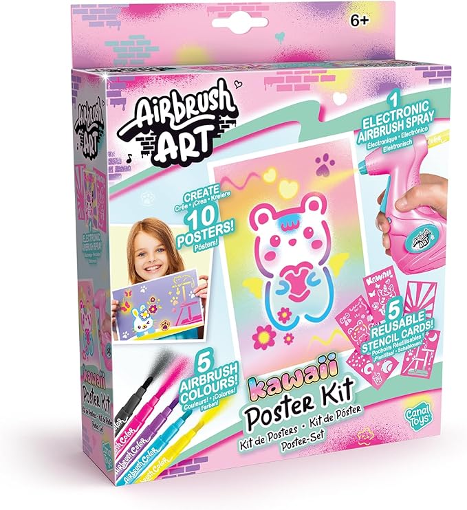 Airbrush Art Kawaii Poster Kit