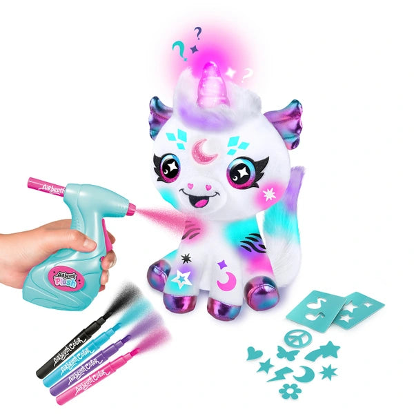 Airbrush Plush Light Up Cosmic Unicorn