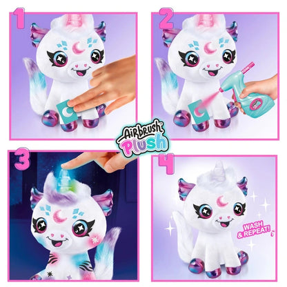 Airbrush Plush Light Up Cosmic Unicorn