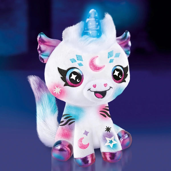 Airbrush Plush Light Up Cosmic Unicorn