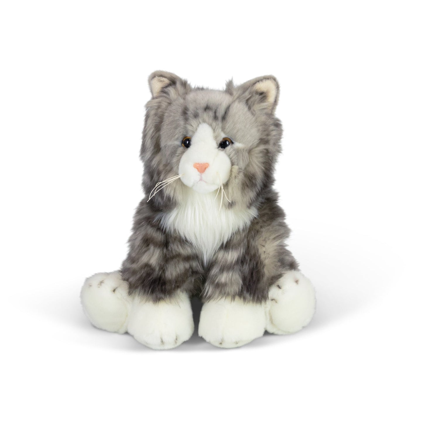 Animigos Grey Fluffy Cat
