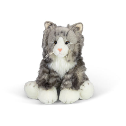 Animigos Grey Fluffy Cat