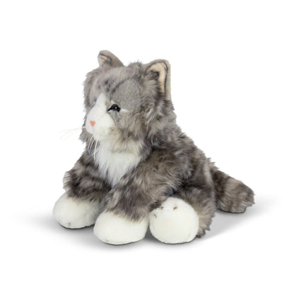Animigos Grey Fluffy Cat