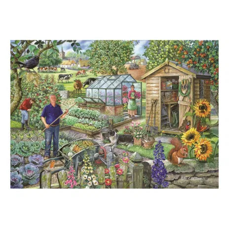 At the Allotment 1000 Piece Jigsaw Puzzle