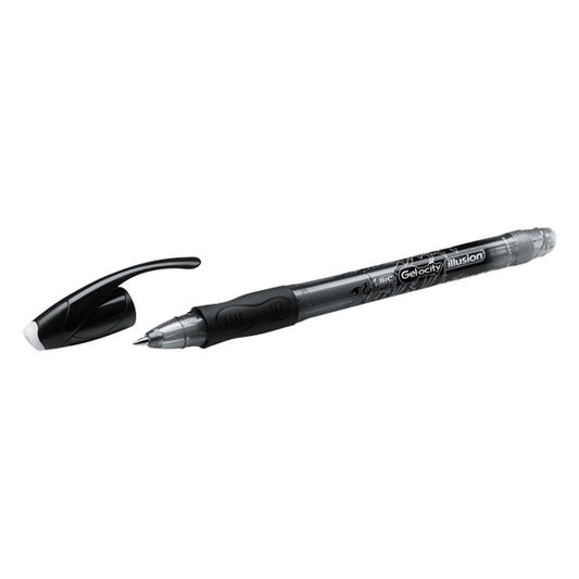 Bic Gelocity Illusion Rollerball Pen Black - Erasable