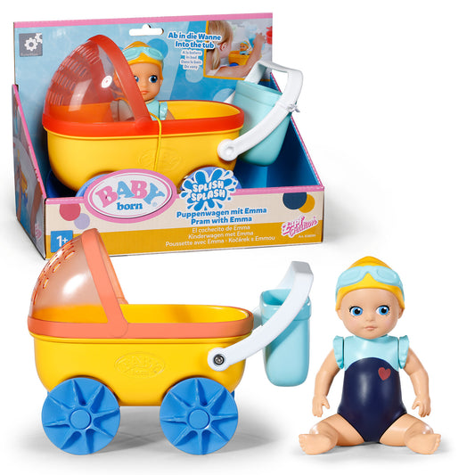 Baby Born Bath Pram & Doll