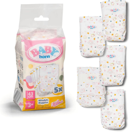 Baby Born Nappies 5 Pack