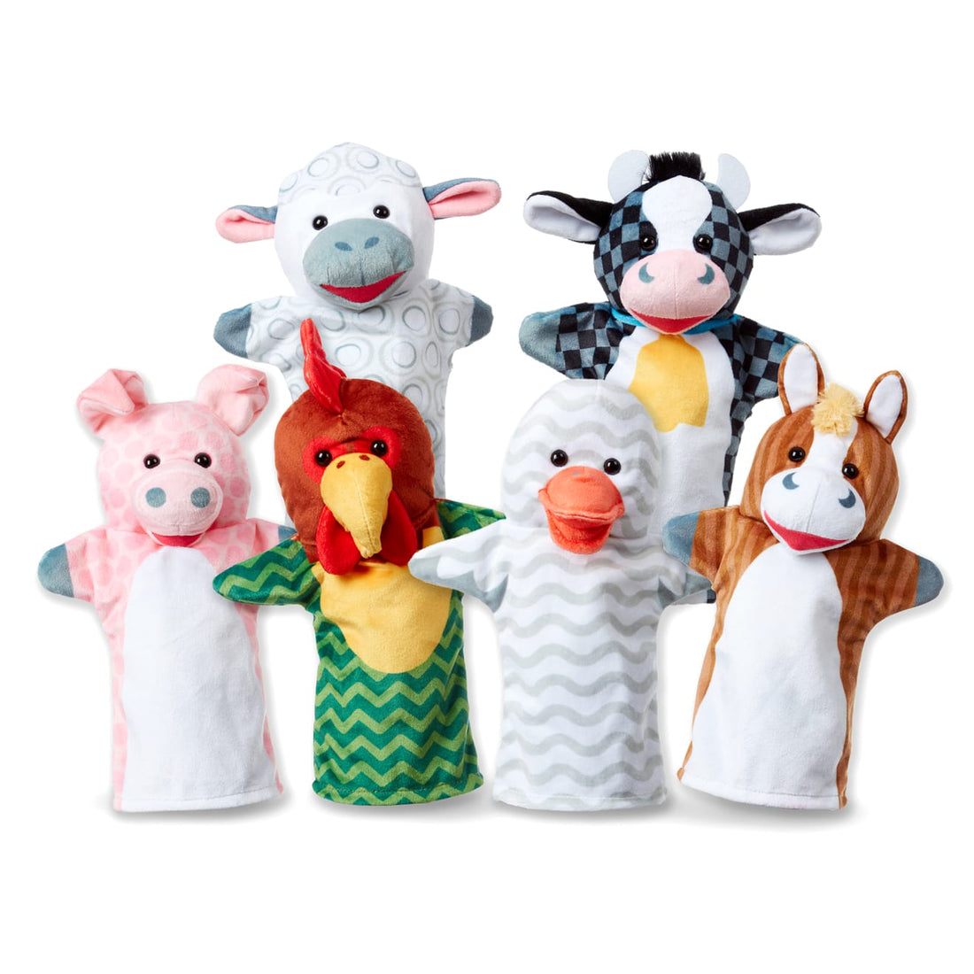 Melissa & Doug Barn Buddies Farm Hand Puppets Set of 6