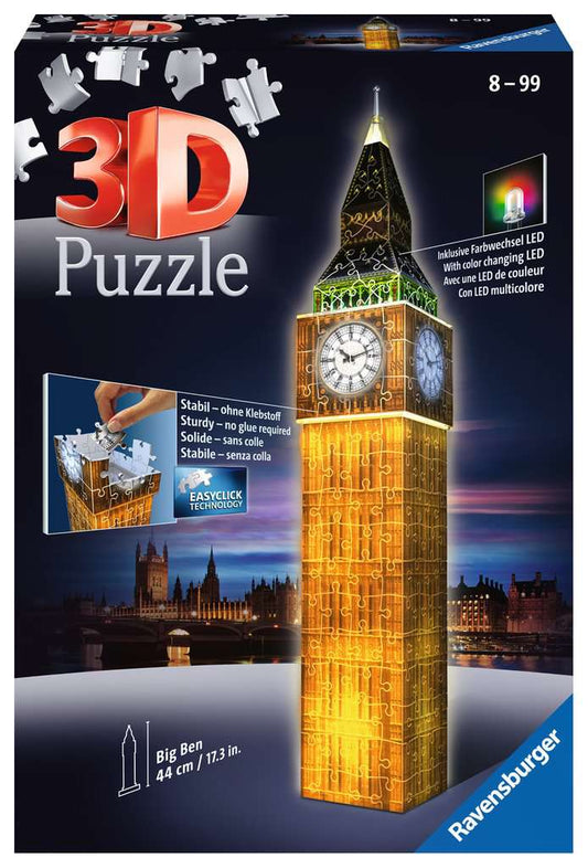 Big Ben Light Up 3D Light Up Jigsaw Puzzle