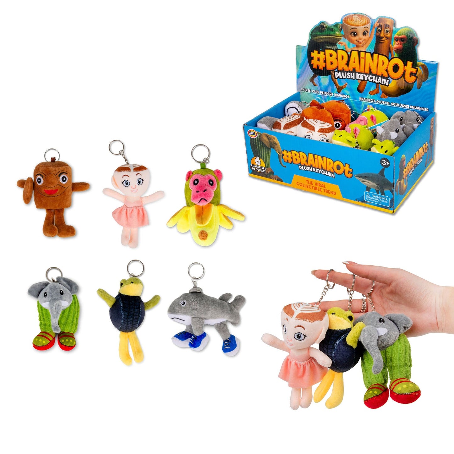 Brainrot Key Chain Plush