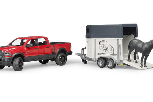 Bruder RAM 2500 Power Wagon With Horse Trailer