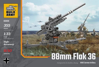 Build Army 88mm Flak 35 Artillery