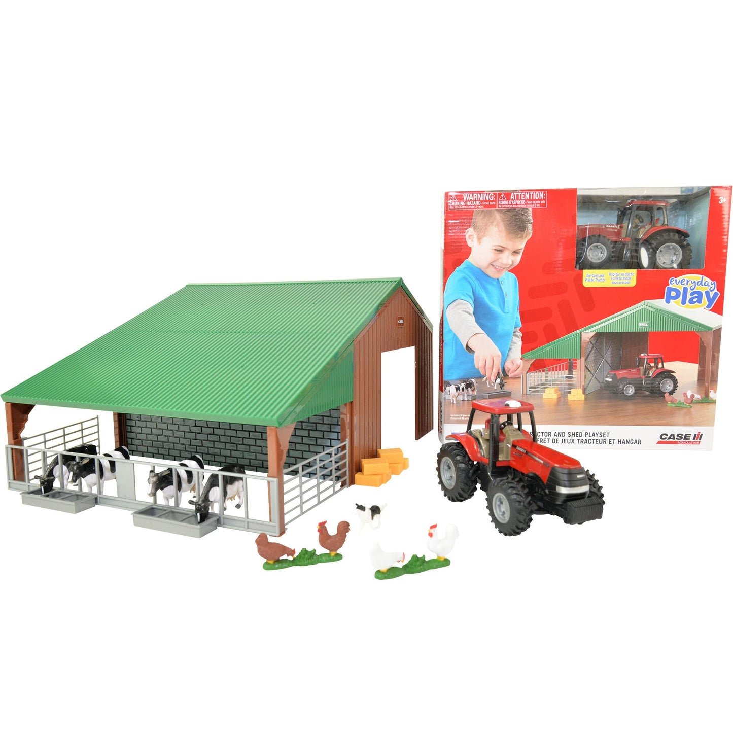 Britains Farm Building & Case Tractor