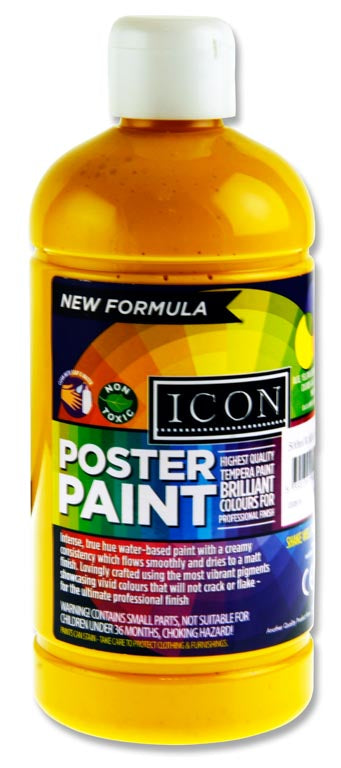 Icon Poster Paint 500ml Warm Yellow