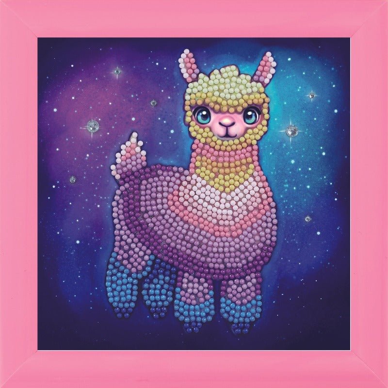 Rainbow Llama Frameable 16x16