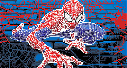 Crystal Art Canvas Spiderman 22cm x 40cm