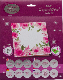 Floral Crystal Art Card 18X18