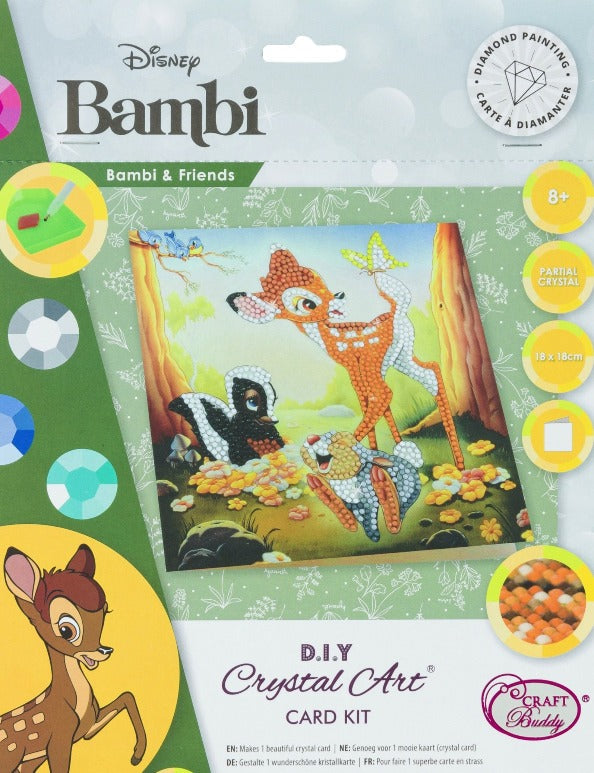 Crystal Art Disney Bambi & Friends Art Card
