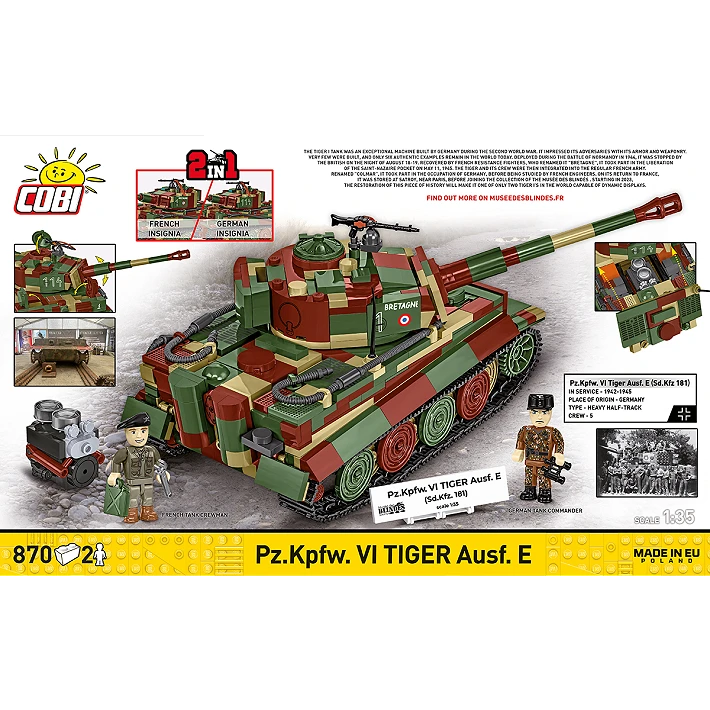 Cobi WWII Panzerkamofwagen VI Tiger Ausf. E