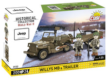 COBI WWII Willys MB & Trailer