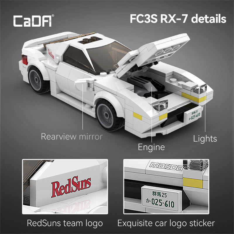 Cada Initial D 1:24 Mazda FC3S