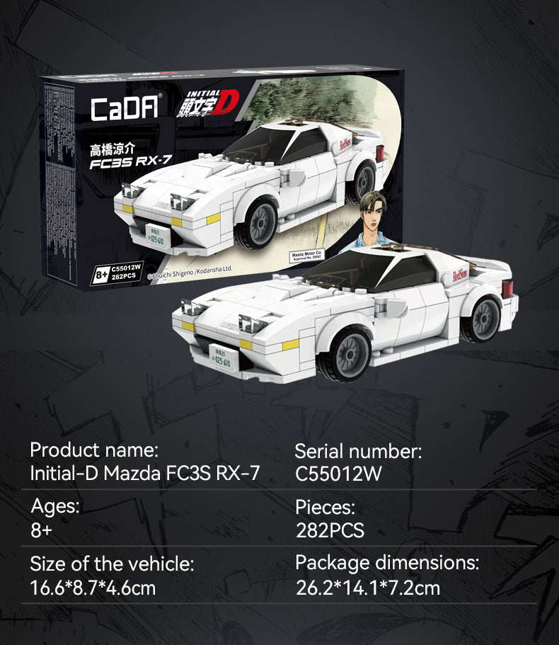 Cada Initial D 1:24 Mazda FC3S