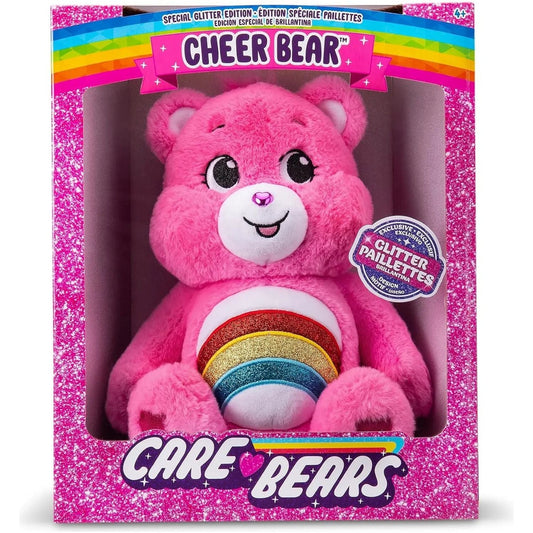 Care Bear Cheer Bear Glitter Belly 35cm Soft Toy