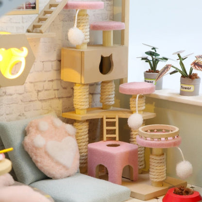 Cat Cafe Garden Minature House