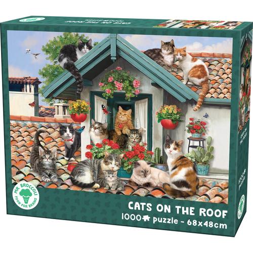 Cats On The Roof 1000 Piece Jigsaw Puzzle