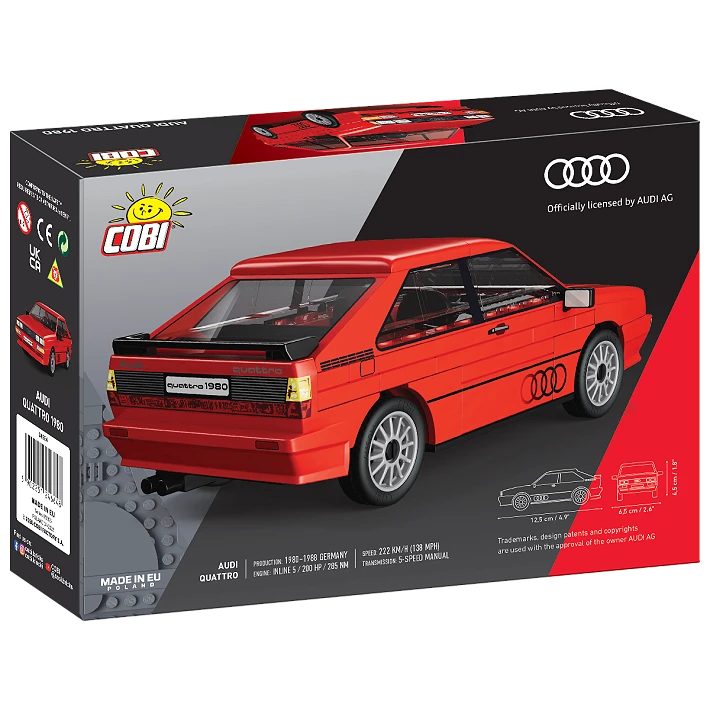 Cobi Audi Quattro Red 88 Pce