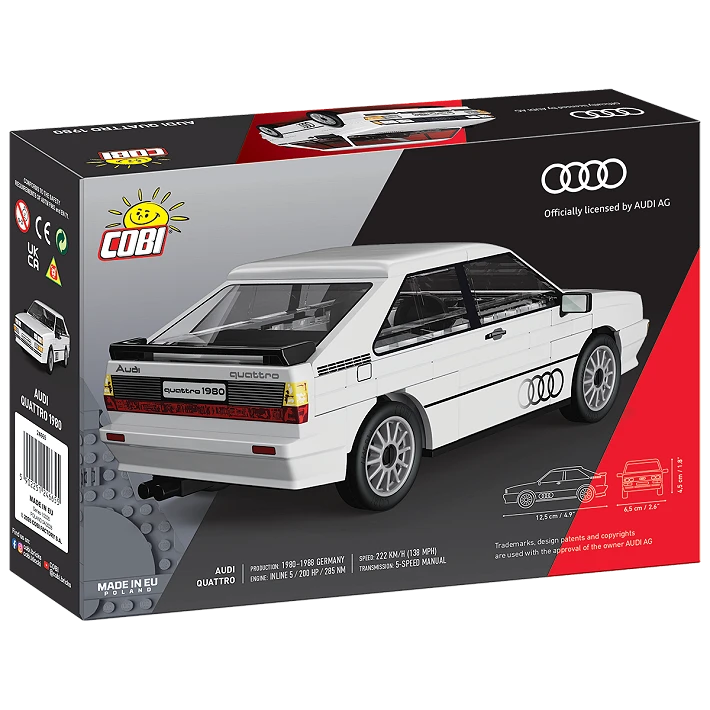 Cobi Audi Quattro White 88 Pce
