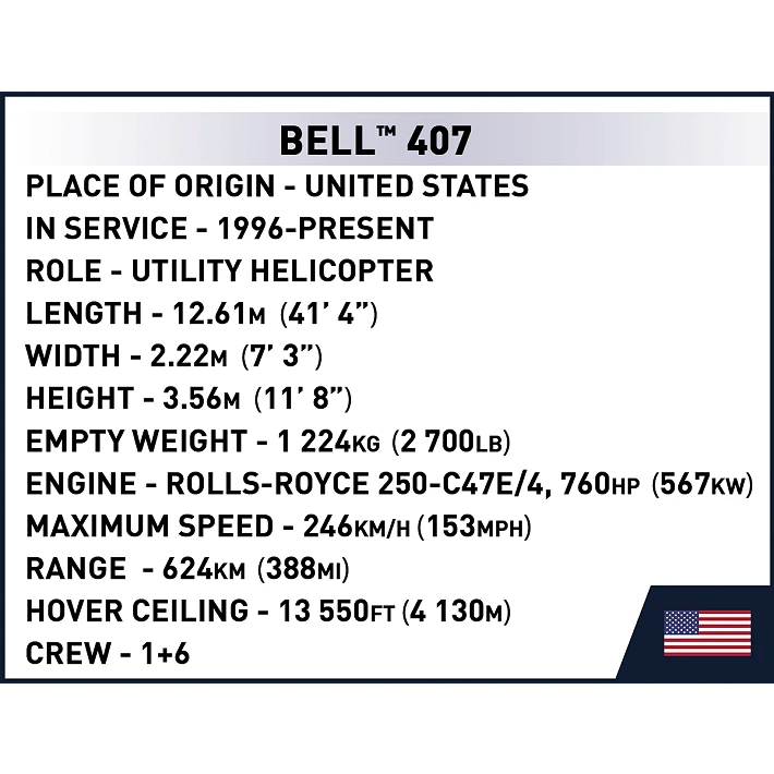 Cobi Bell 407 Coast Guard Aircraft
