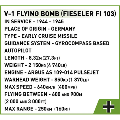 Cobi V-1 Flying Bomb (FI 103) 1:35