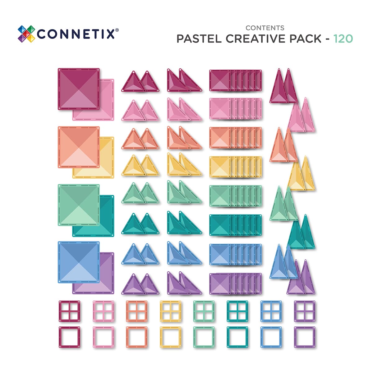 Connetix Pastel Creative Set 120 Pieces