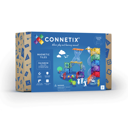 Connetix Rainbow Ball Run Expansion Set 66 Pieces